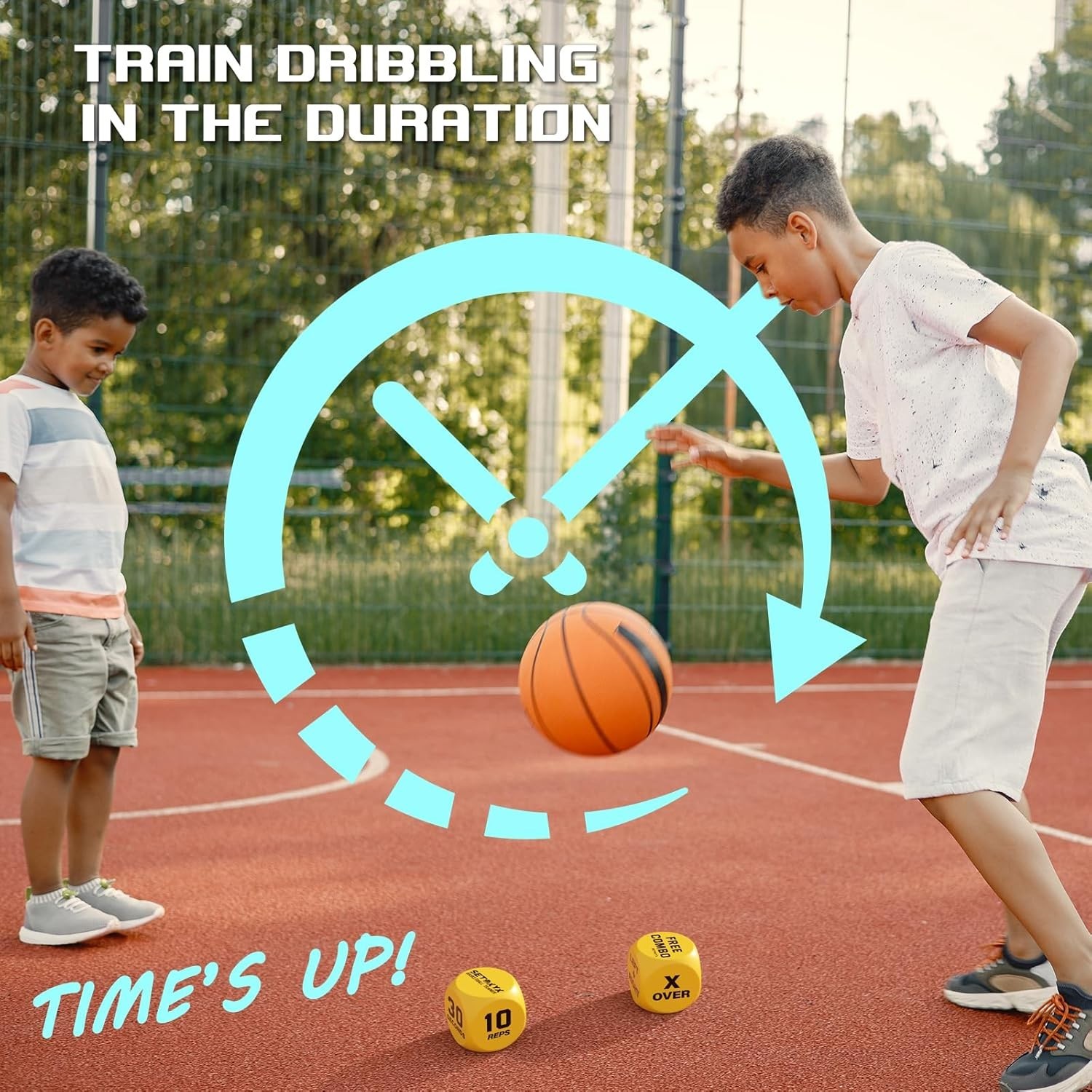 Basketball Dribble Skills Dice Set – Fun Training for Beginners & Party Favors