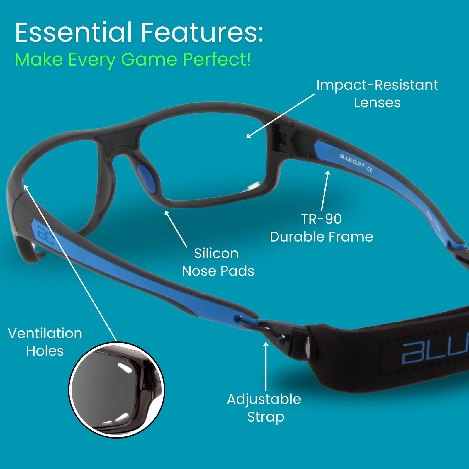 Sports Protection Goggles, Photochromic Lenses Safety Glasses for Basketball,…