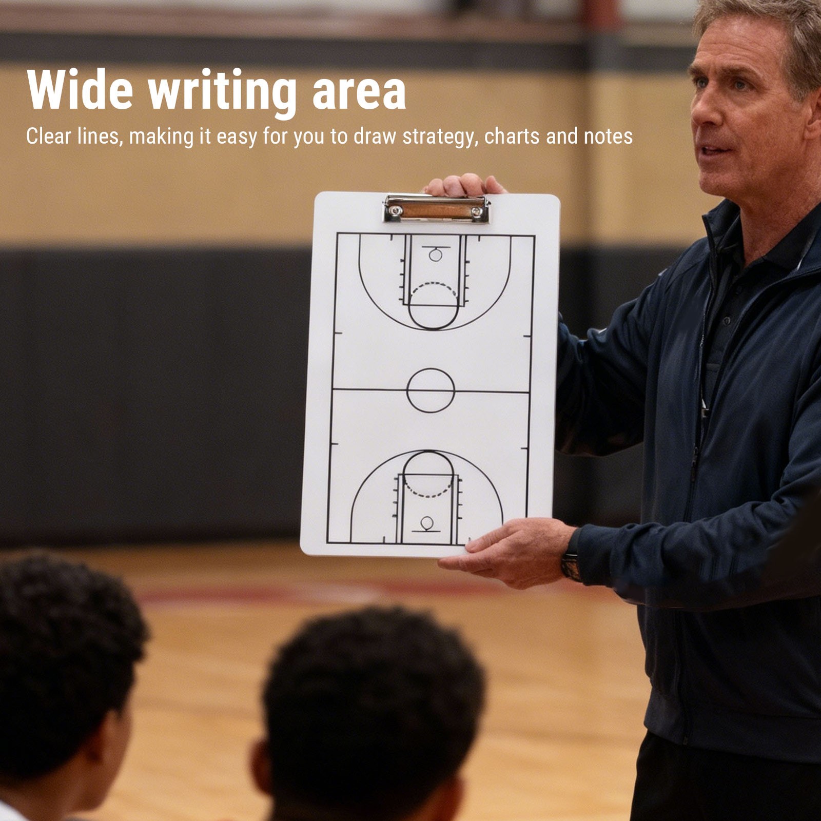 Spacious Basketball Coaching Board For Plays Strategy Whiteboard For Coache PMJE