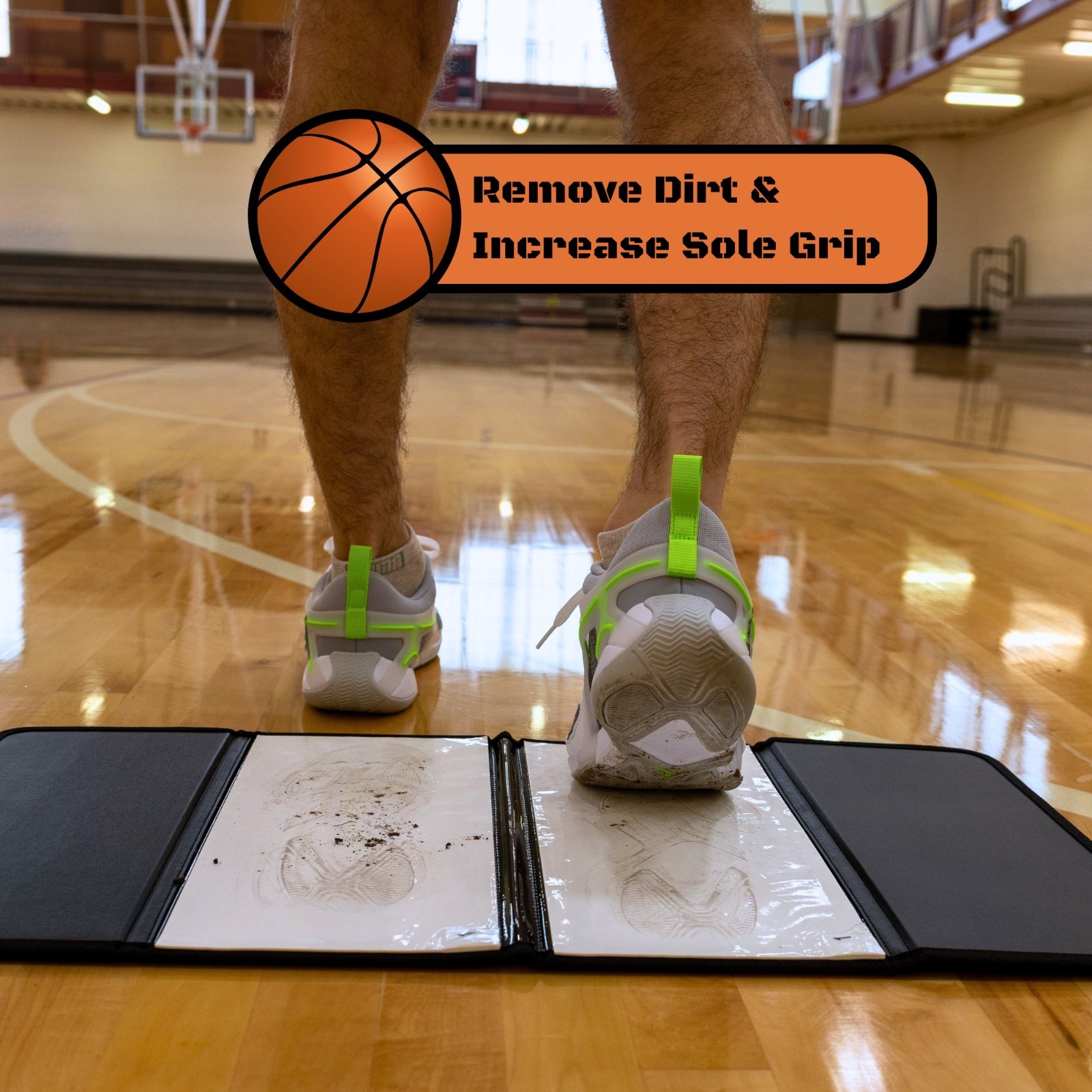 Basketball Sticky Mat With 120 Sheets, Portable Basketball Pad for Shoe Grip