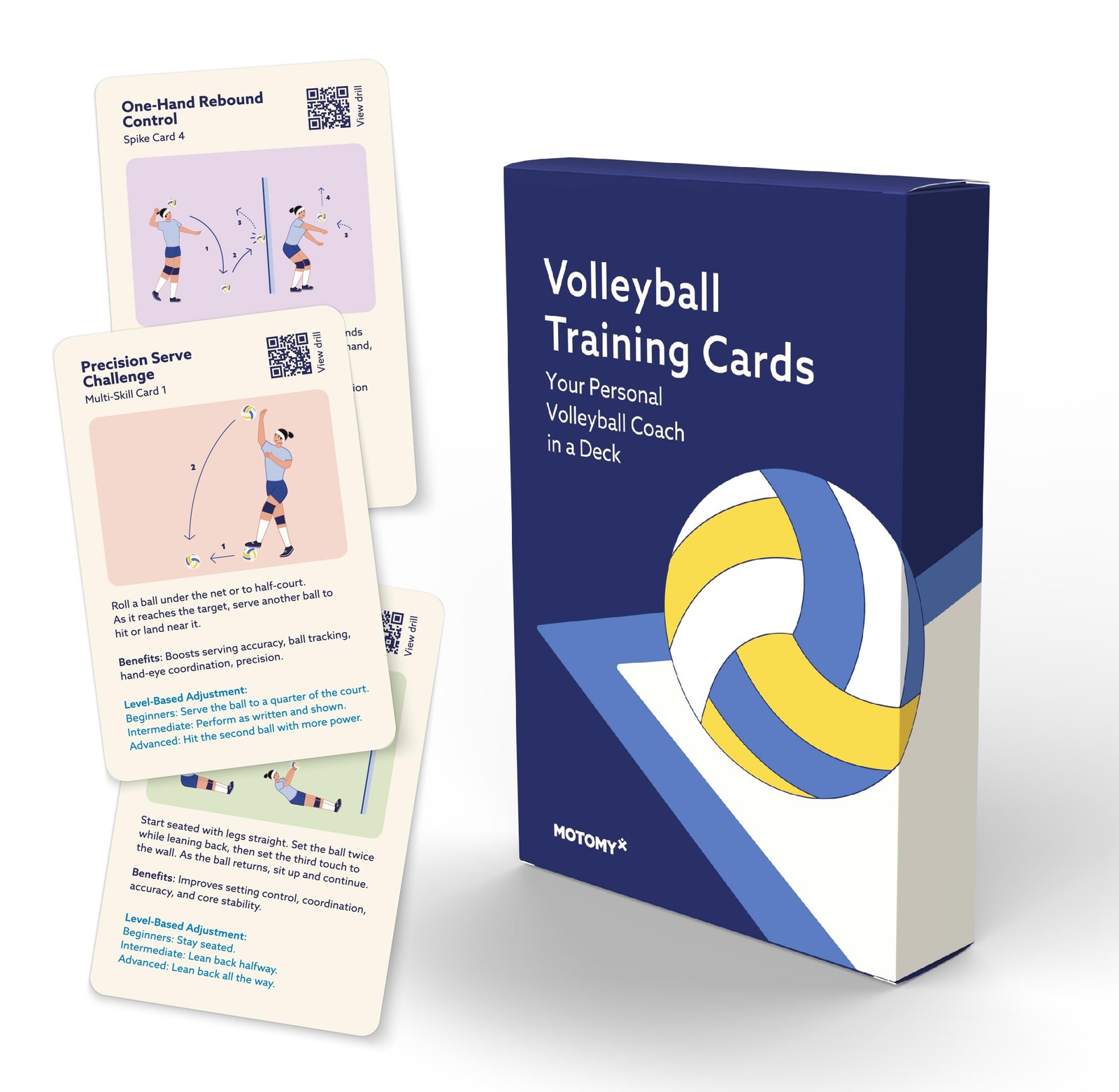 MOTOMY™ Volleyball Training Equipment Aid ‘VolleyPal’ – Solo Rebounder Trainer