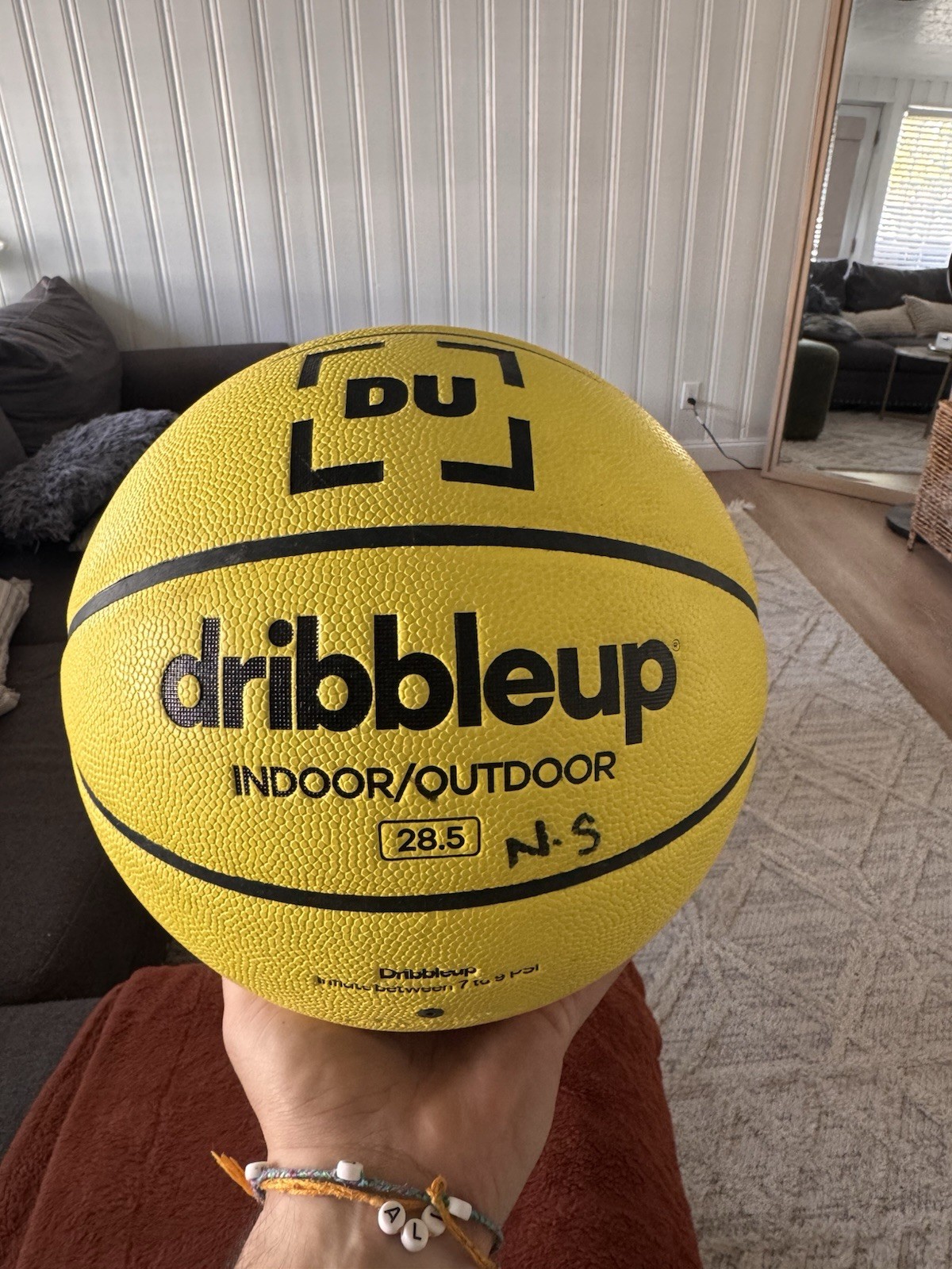 DRIBBLE UP Dribbleup SMART BASKETBALL 28.5 Junior Size Indoor Outdoor DU Clean!