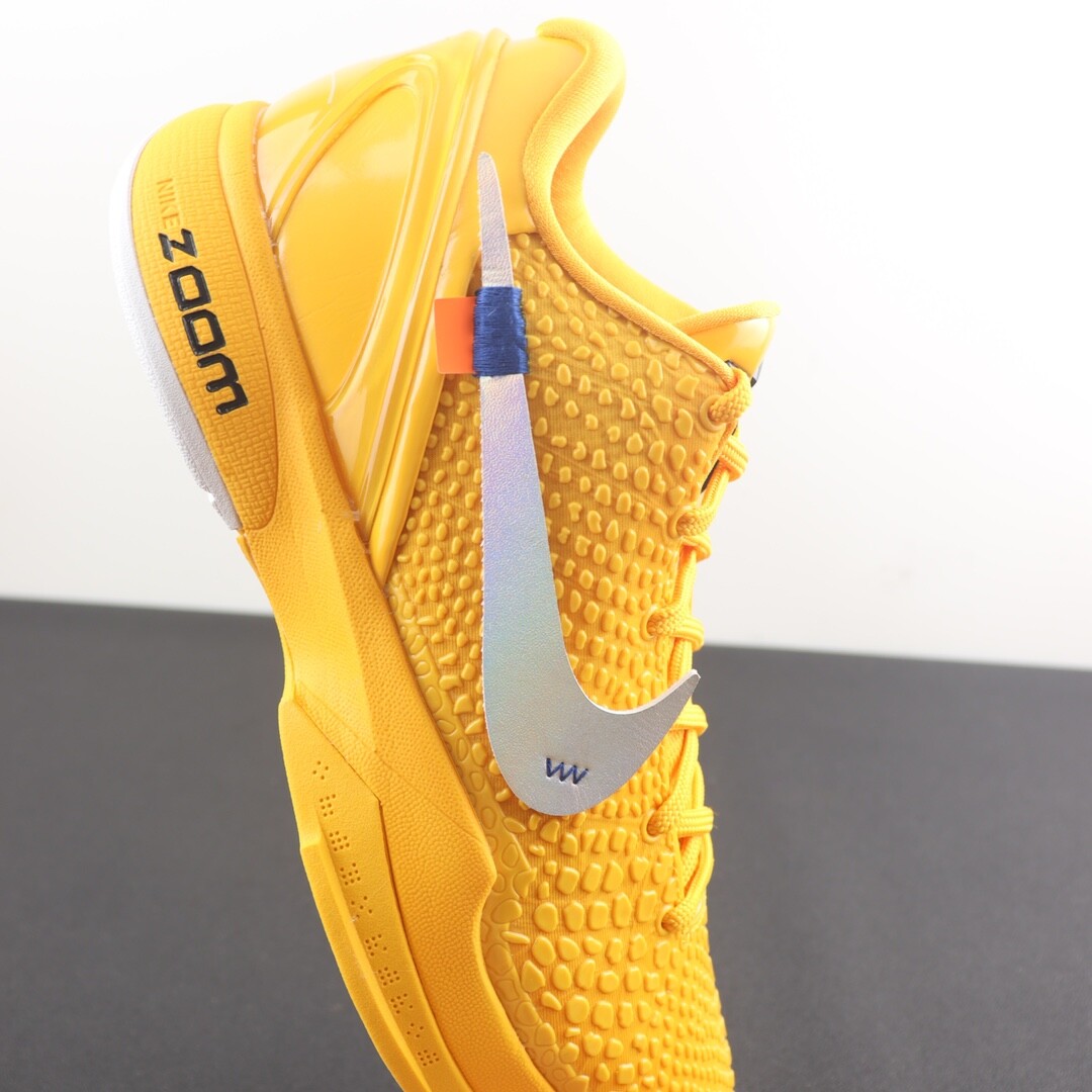 New NK Zoom Kobe 6 X OW Yellow CW2190-501 Mens Womens Basketball authentic Shoes