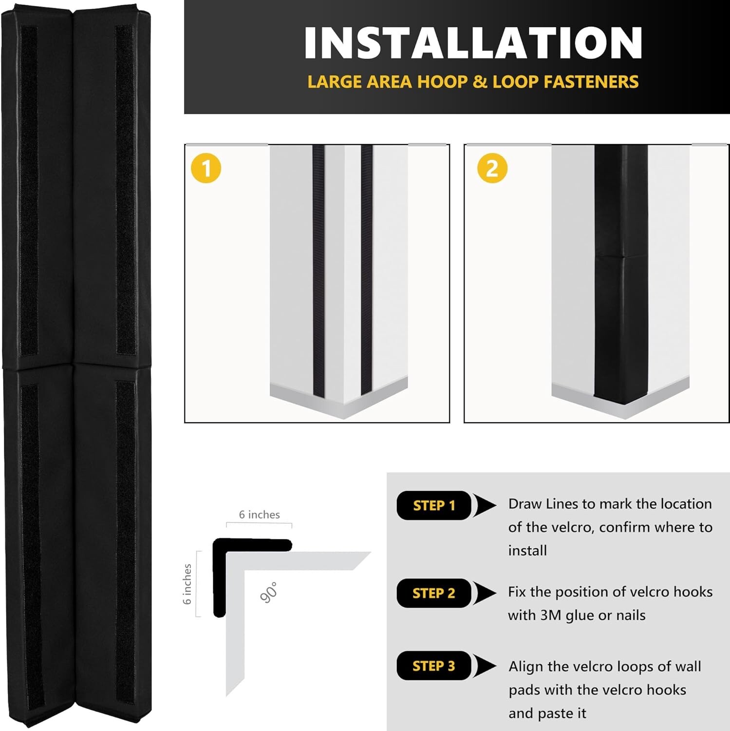 Wall Corner Guards&Edge Protector, Heavy Duty Wall Corner Protective Safety Pad