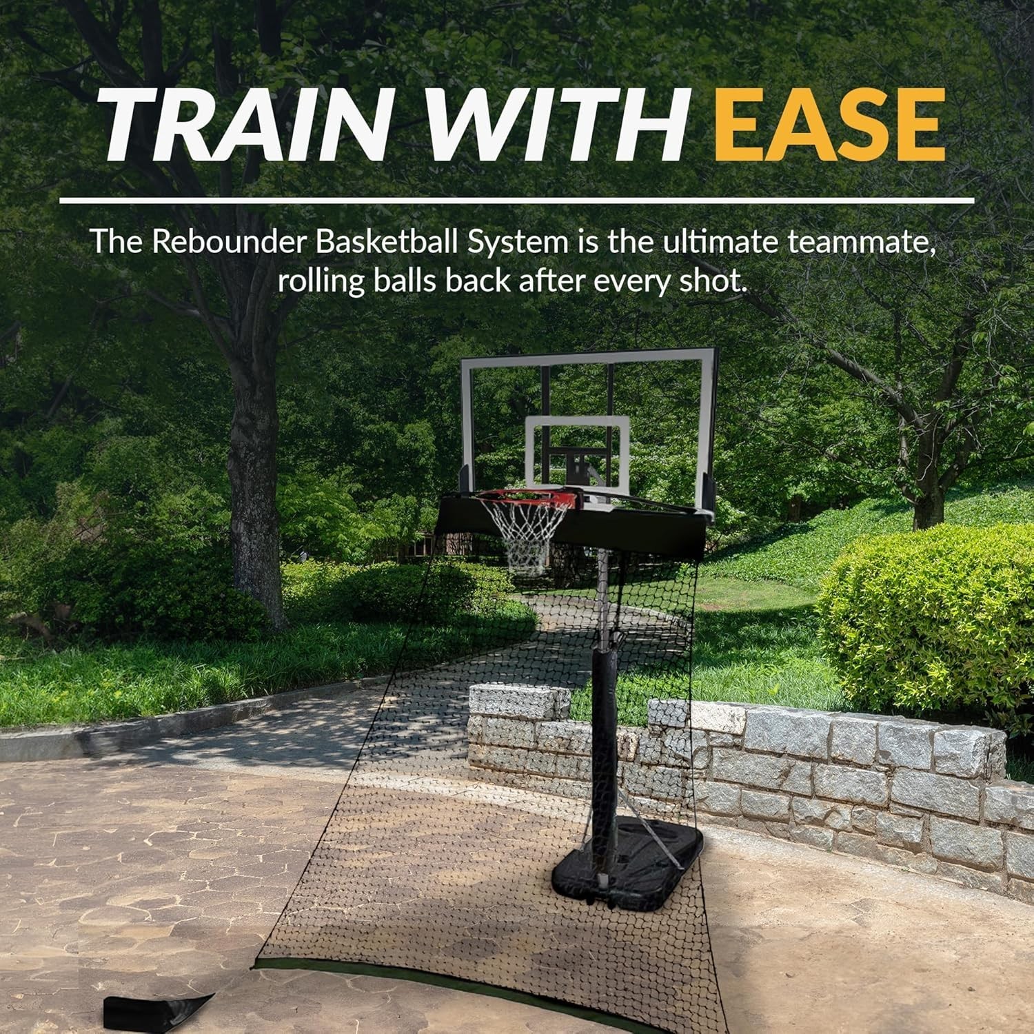 Basketball Return System for Shooting Practice – Heavy-Duty Rebounder Net