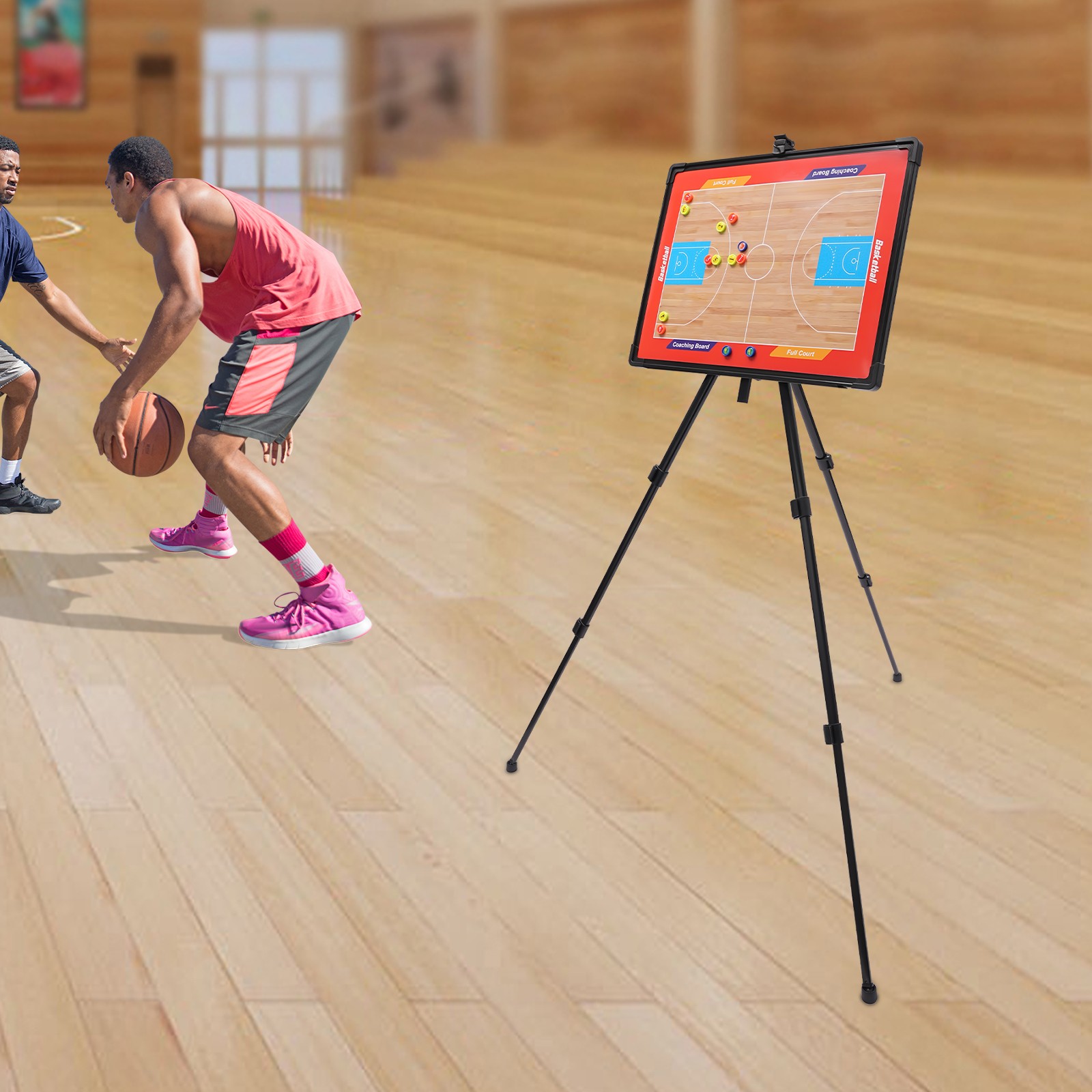 Magnetic Tactical Display Board for Basketball Coaching with Portable Stand