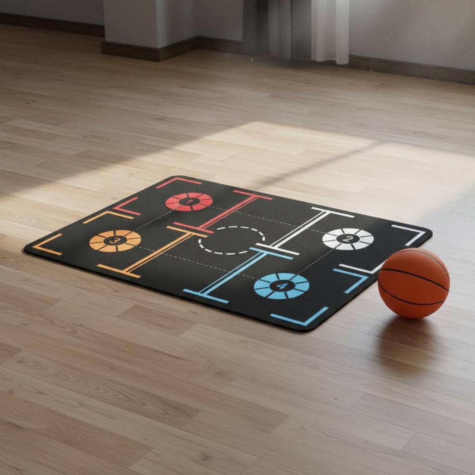 Sports Training Mat Rubber Sports Footwork Training Mat Indoor Use for