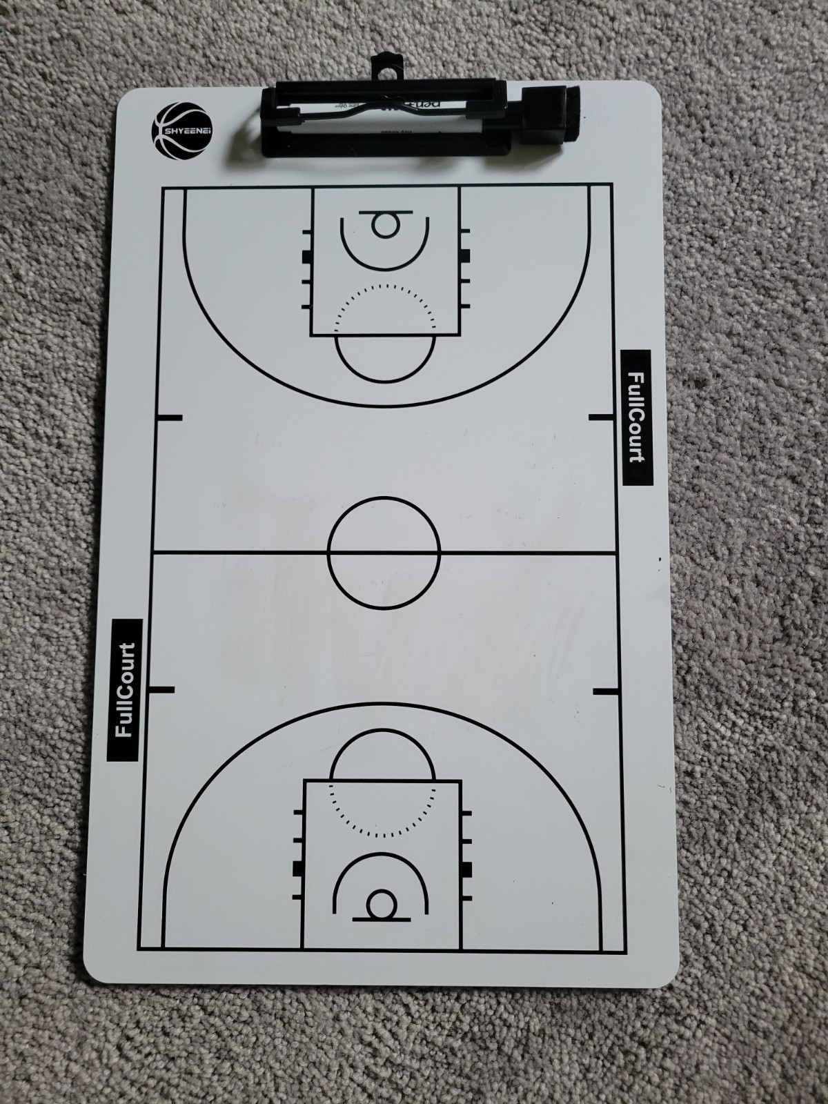 Dry Erase Basketball Clipboard for Coaches Double Sided Board, Sports Coaching