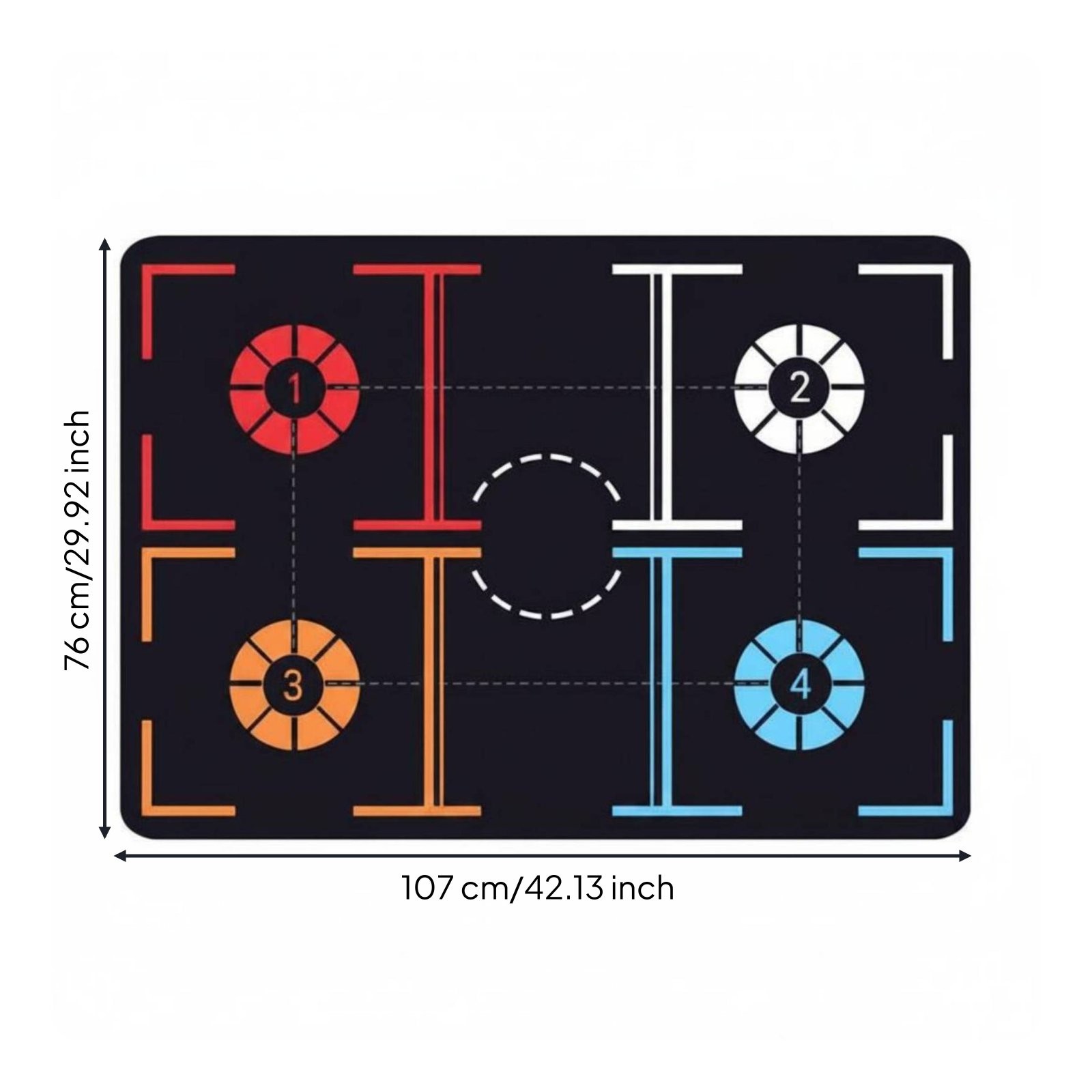 Sports Training Mat Rubber Sports Footwork Training Mat Indoor Use for