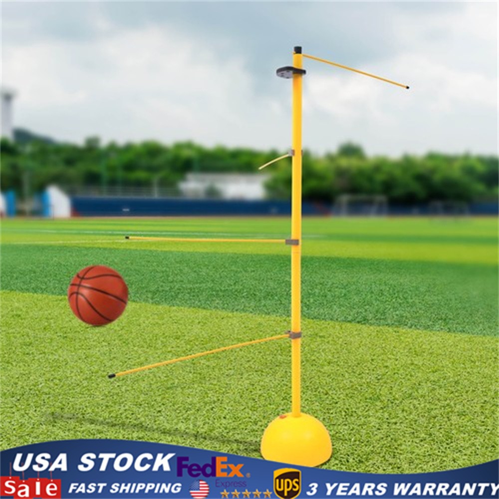 Adjustable Basketball Dribble Trainer Training Equipment 2 Thick Rods 4 Thin Rod