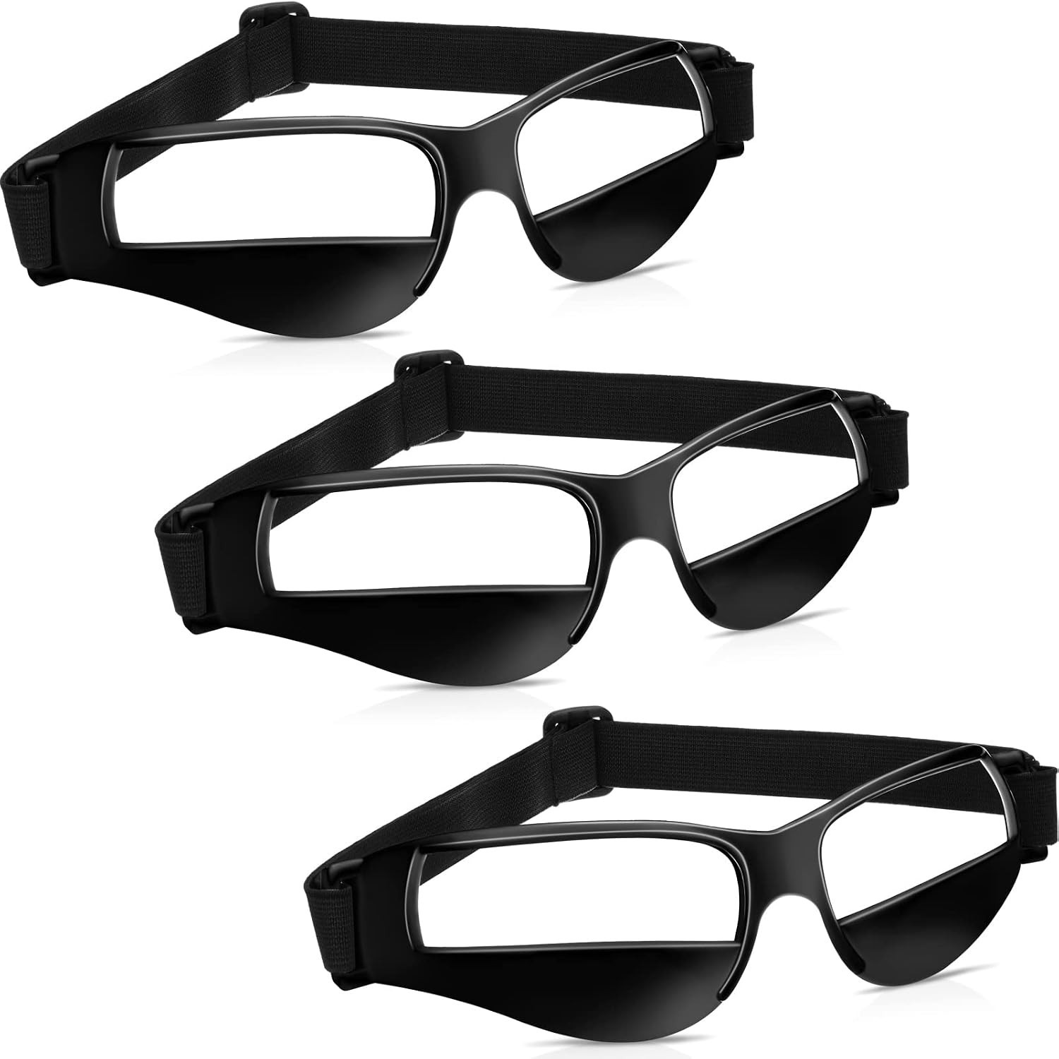 3x Universal Fit Dribbling Goggles for All Ages – Basketball Training Essential