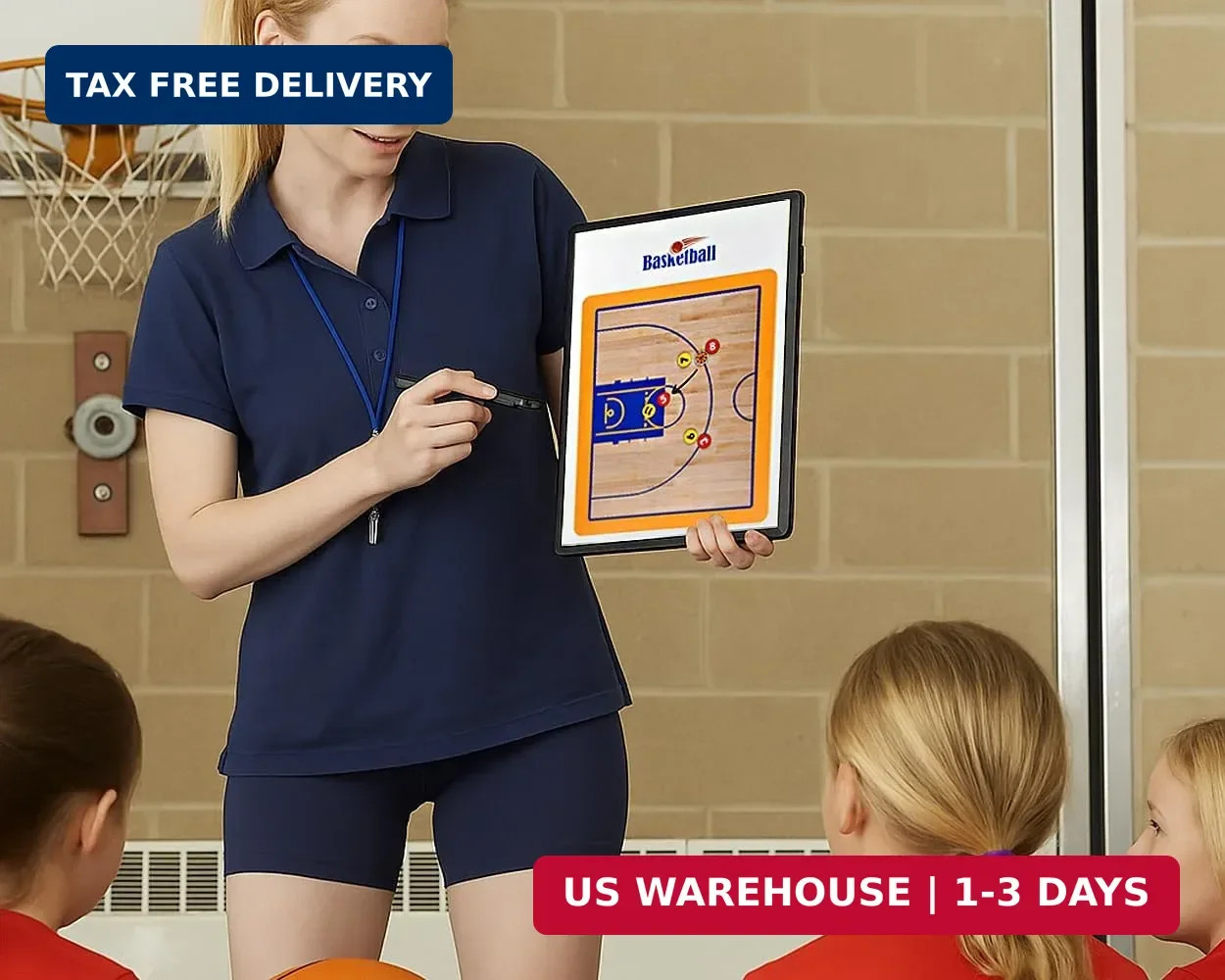 Magnetic Basketball Coaching Board Coaches Clipboard Tactical Board Kit with Dry