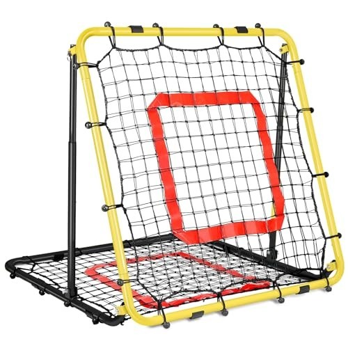 Multi-Sport Rebounder Net for Baseball, Softball & Volleyball | Adjustable Pitch