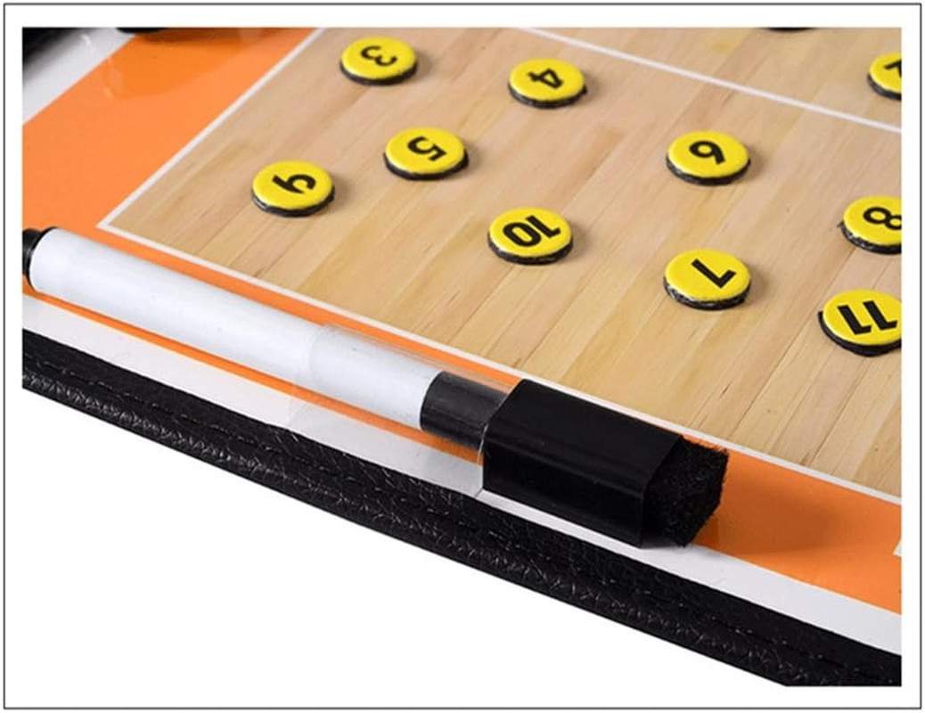 Foldable Volleyball Coaching Board Volleyball Coaches Tactical Magnetic Clipboar