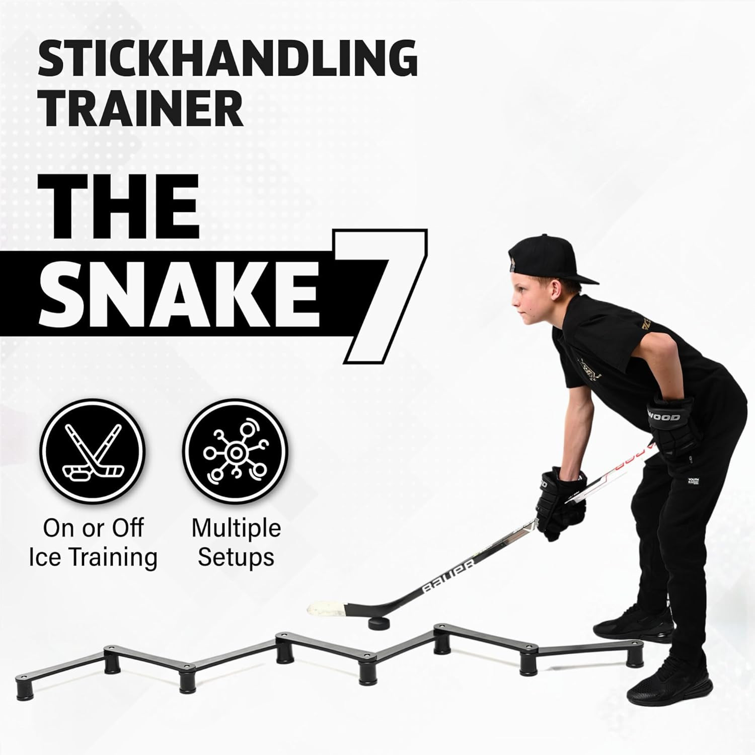 The Snake Trainer – Lightweight Stickhandling Training Tool – Hockey Training Eq