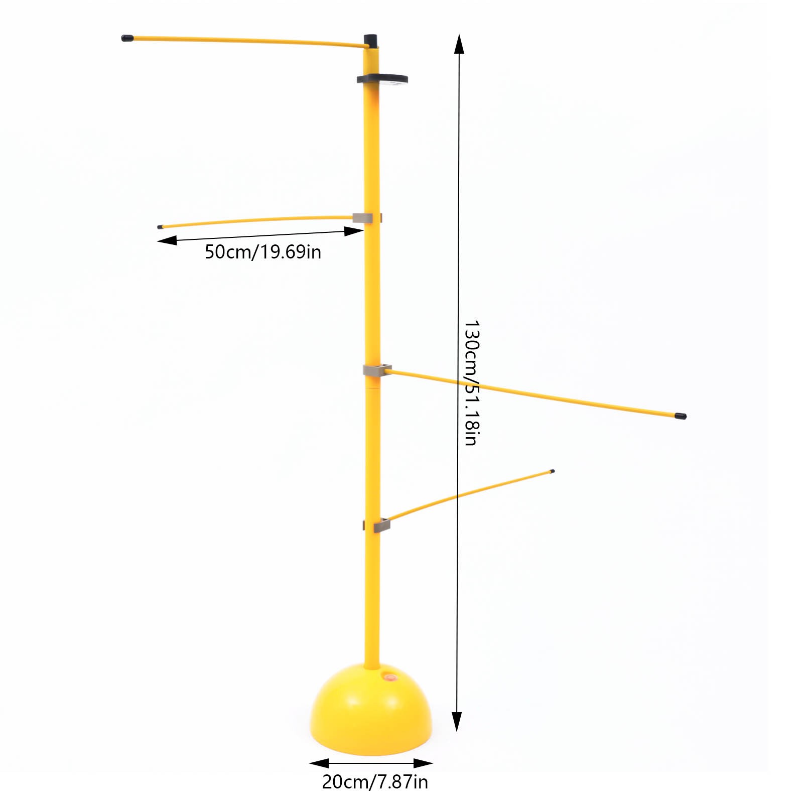 Adjustable Basketball Dribble Trainer Training Equipment 2 Thick Rods 4 Thin Rod