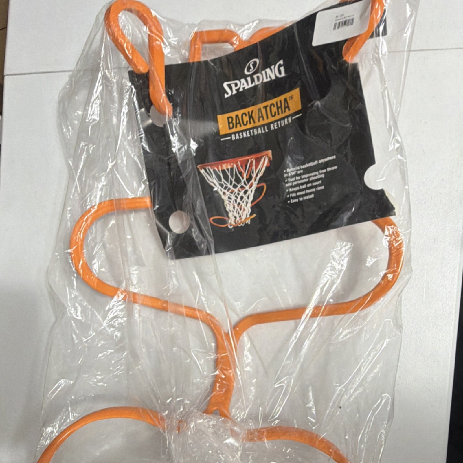Spalding Back Atcha Basketball Return Easy to Install Home Rims Orange 1C