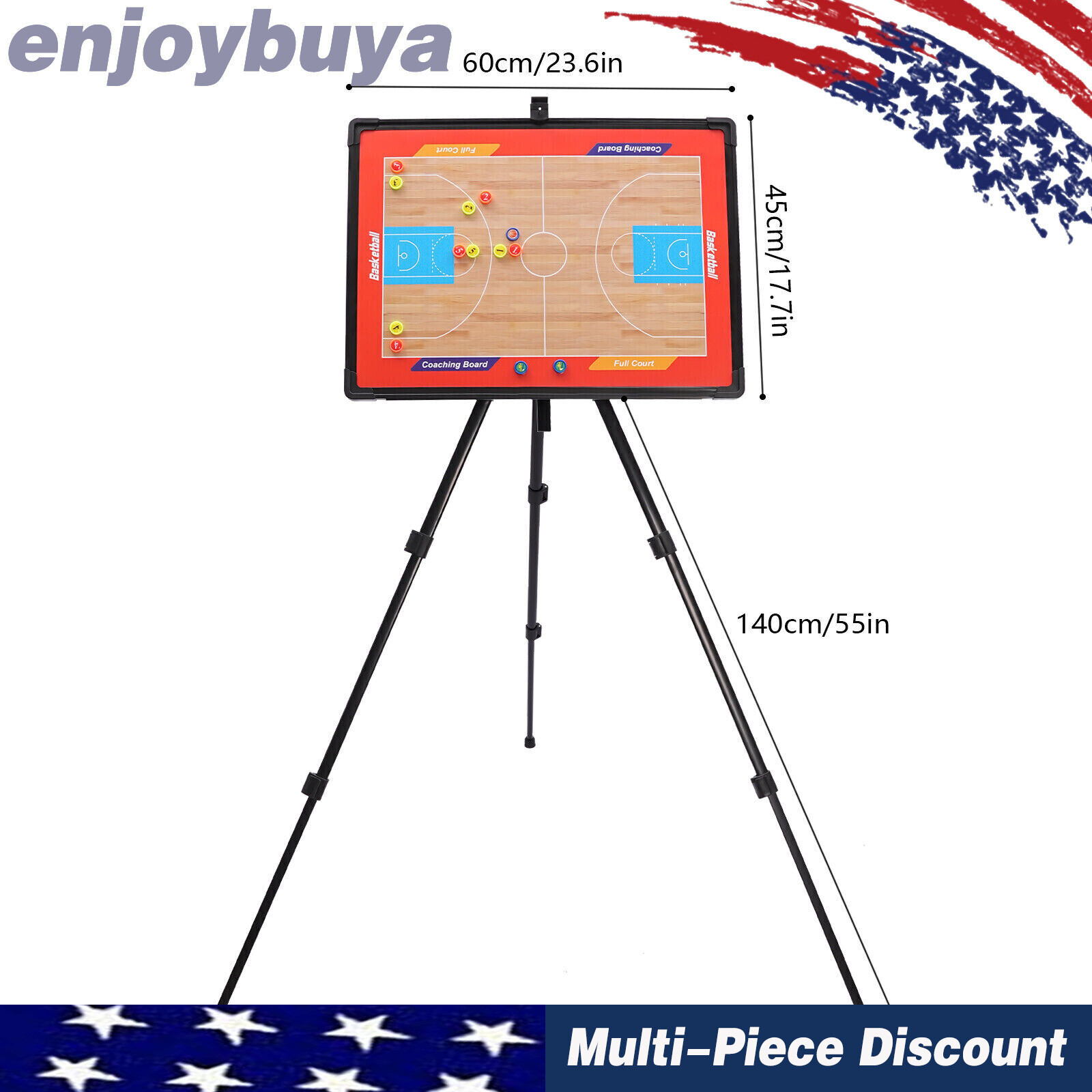Basketball Tri-pod Tactic Board Basketball Coaching Board Game Plan White Board