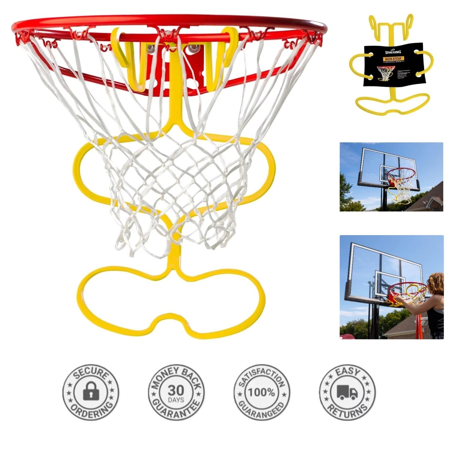 Back Atcha Basketball Training Aid – Efficient Ball Return for Solo Practice