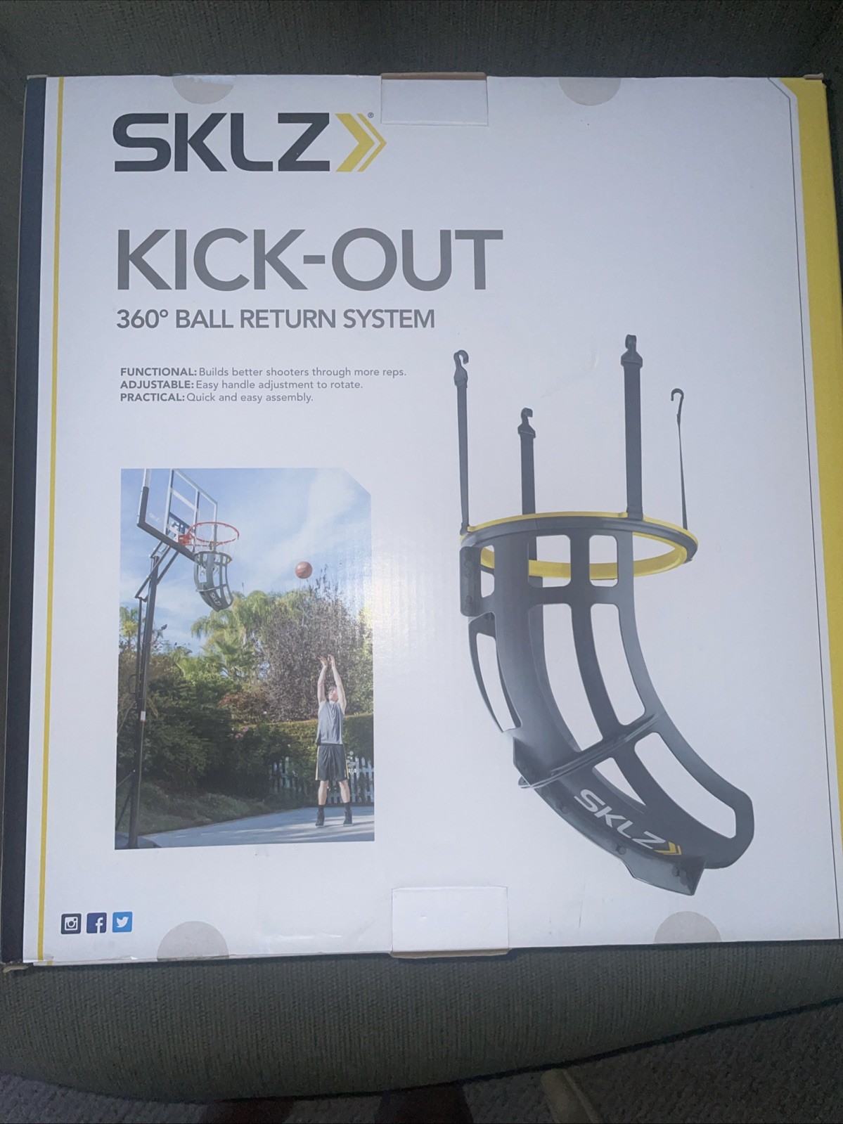 SKLZ Basketball Kick-Out 360 Degree Ball Return System