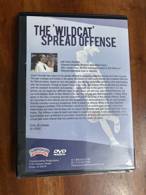 The Wildcat Spread Offense Harry Perretta Basketball Coaching DVD