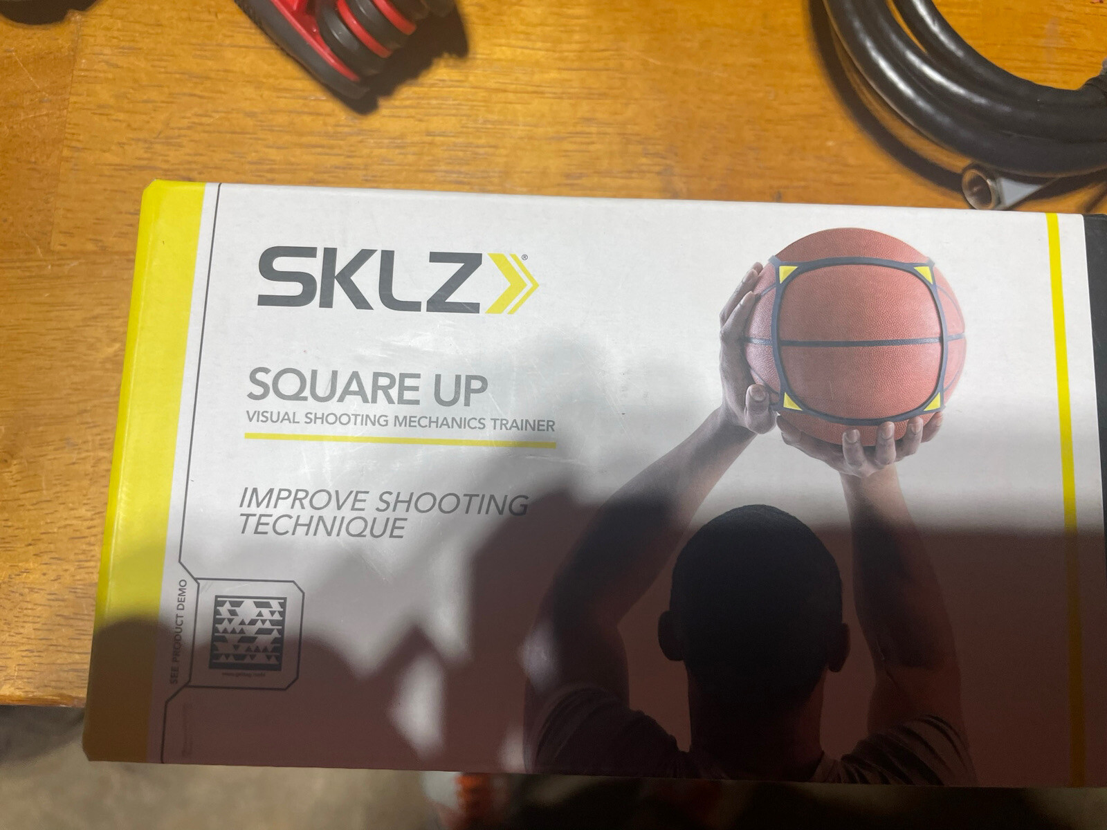 Basketball Visual Shooting Mechanics Trainer Hoops NBA NCAA SKLZ Square Up NEW