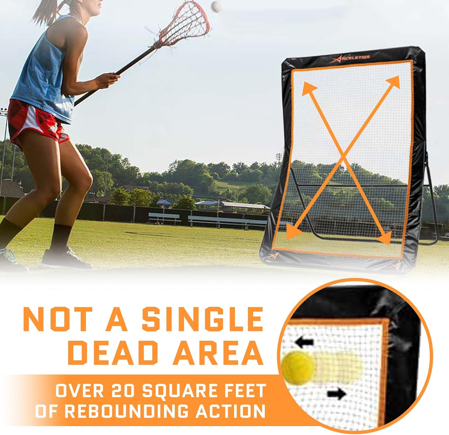 4X6 Lacrosse Rebounder – Versatile Pitchback for Baseball & Volleyball Training