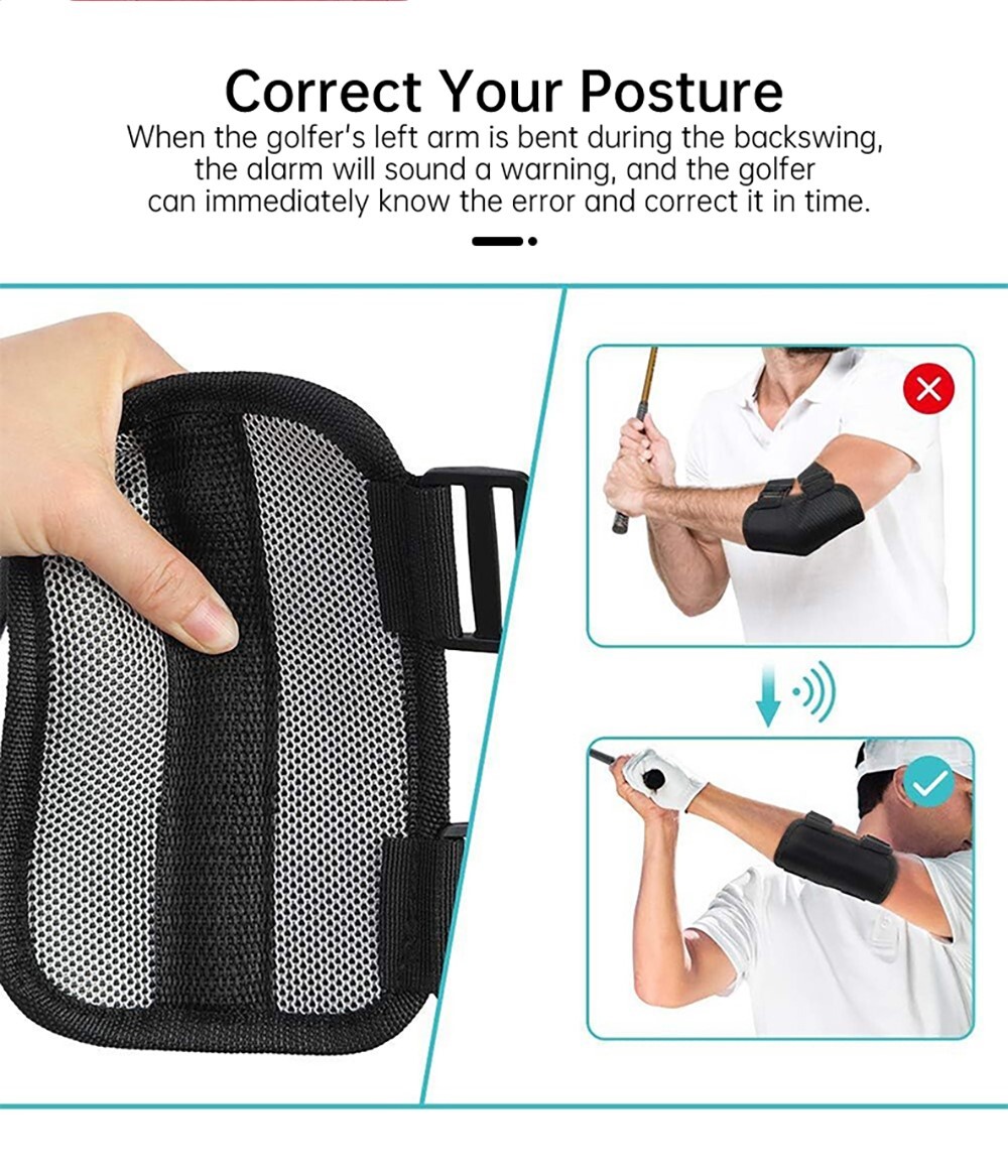 High Quality Nylon Golf Bent Arm Alert Posture Training Corrector fits Men Women