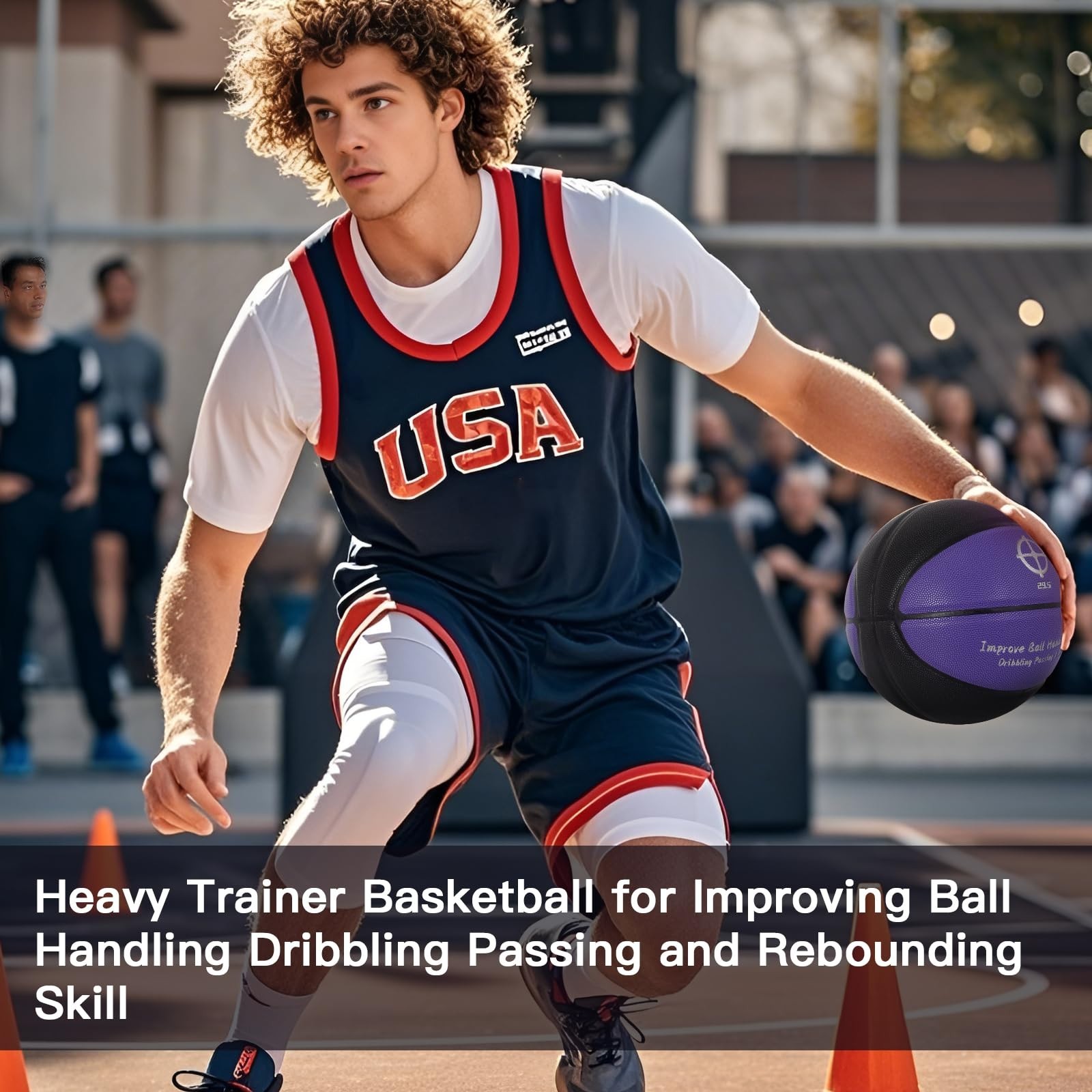 Weighted Training Basketball – 3LBS/3.3LBS/2.2LBS for Dribbling, Passing, Reboun