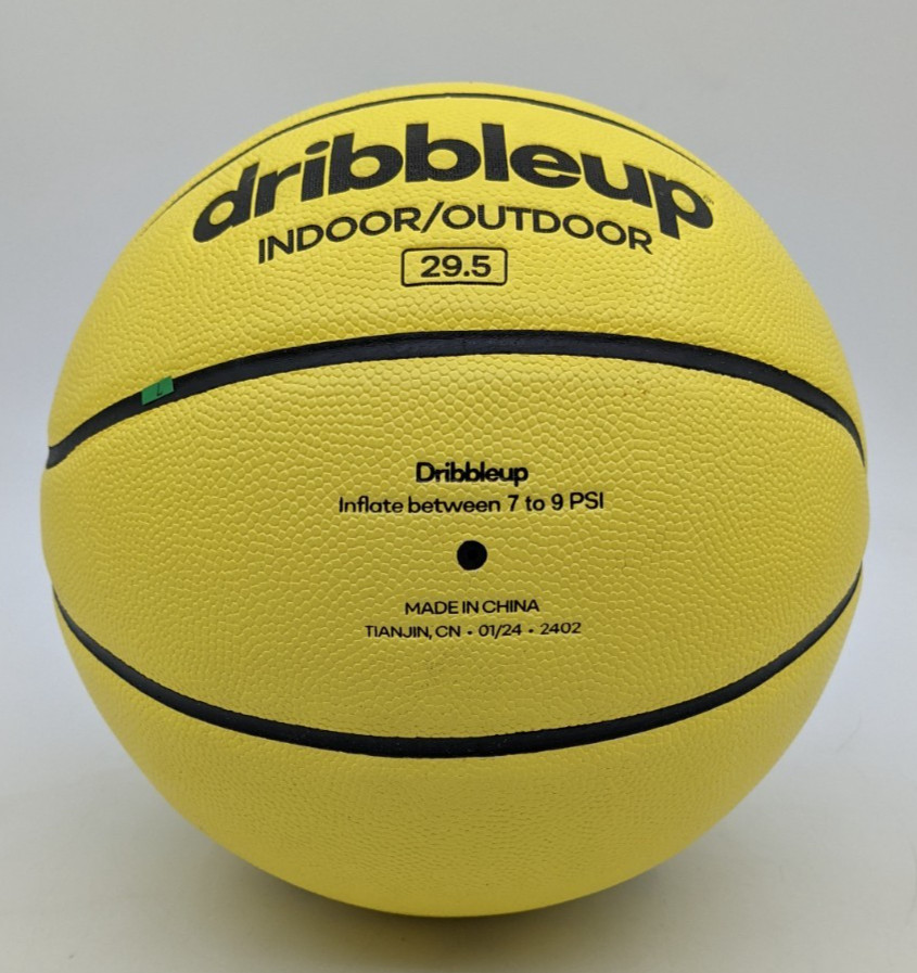 Dribble Up Smart Basketball 29.5 Indoor Outdoor Yellow NO BOX