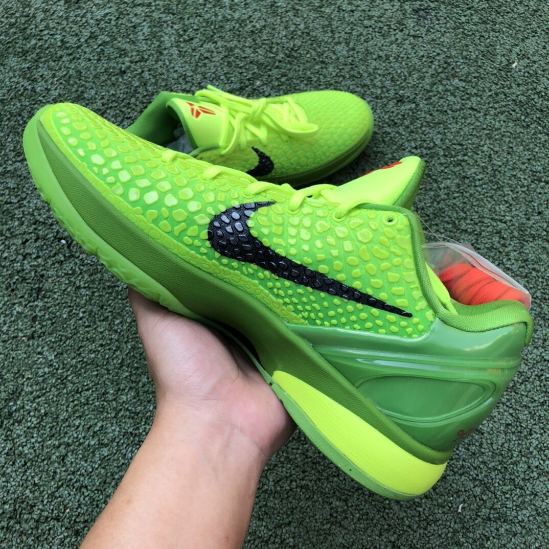 New NK Zoom Kobe 6 Protro Low Grinch CW2190-300 Mens Athletic Shoes Authentic