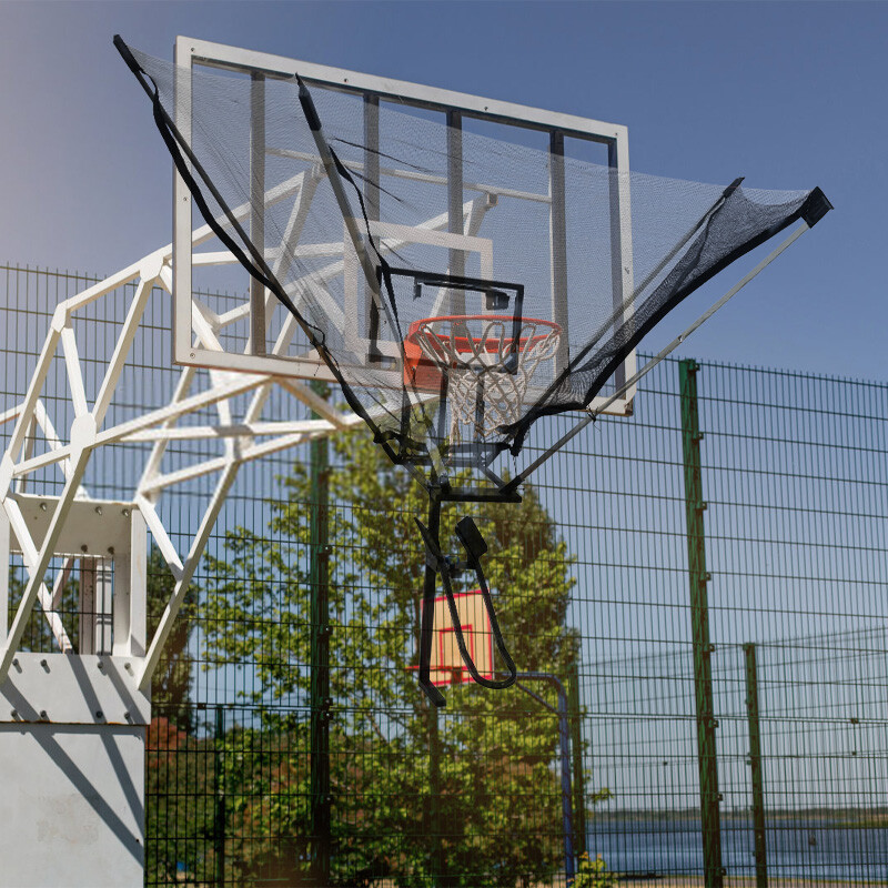 Basketball Rebounder Net Portable Shot Trainer Foldable Return Chute Net System