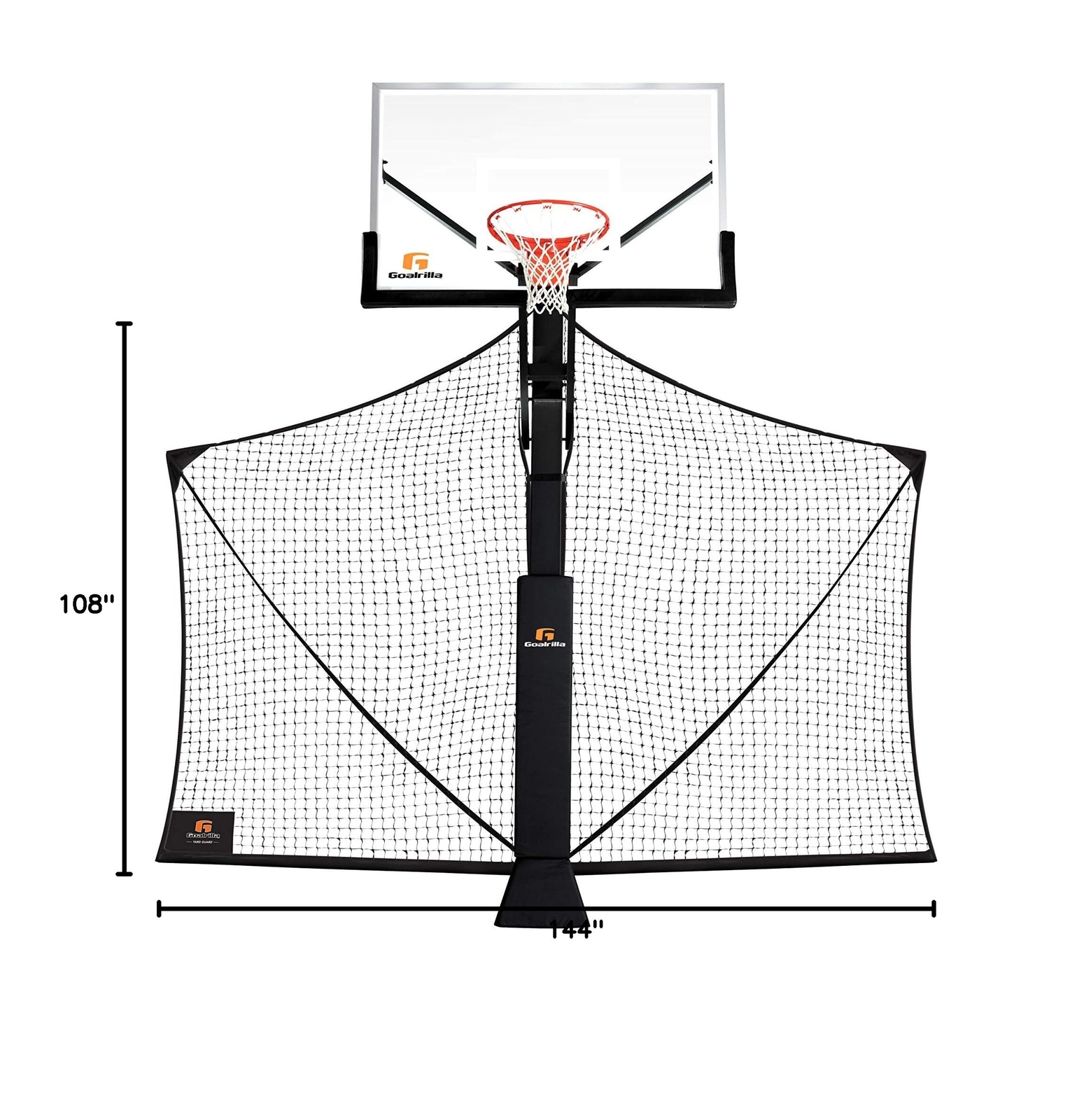 Goalrilla Basketball Yard Guard Easy Fold Defensive Net System Quickly Instal…