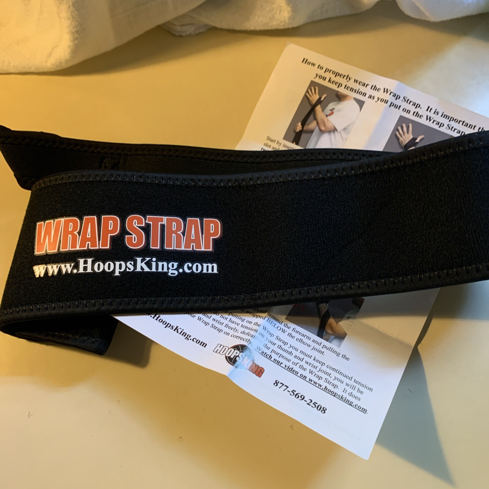 HoopsKing Guide or Off Hand Shooting Device Wrap Strap Basketball Shooting Aid