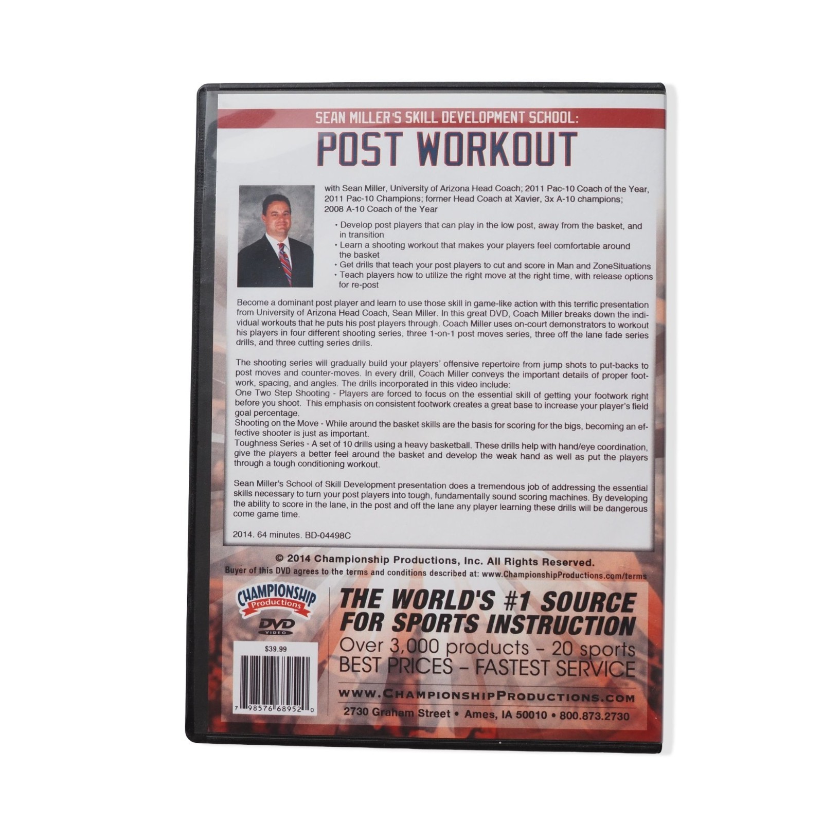 Championship Sean Miller’s Skill Development School: Post Workout DVD