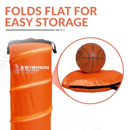 Portable Pop-Up Defender Dummy Trainer – Basketball Dribble 2 – Pack Orange