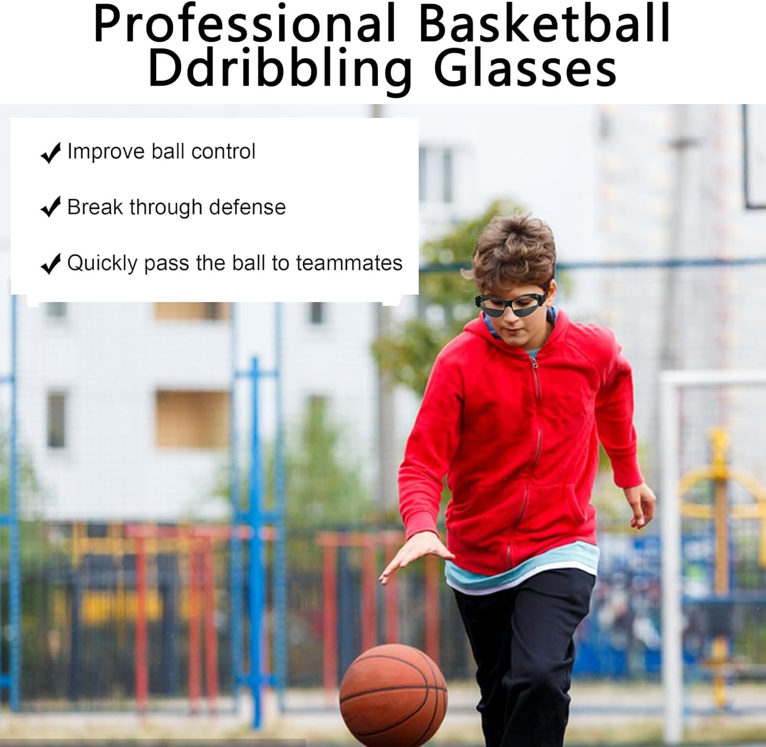 2 Pack Basketball Goggles Dribbling Training Aid, Team Professional Sports Train