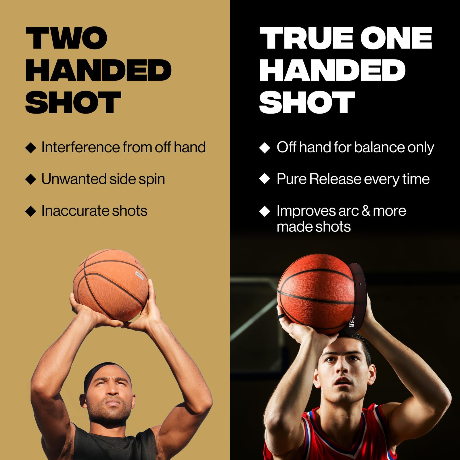 Crown x Starr Basketball Shooting Off Hand Trainer – Black