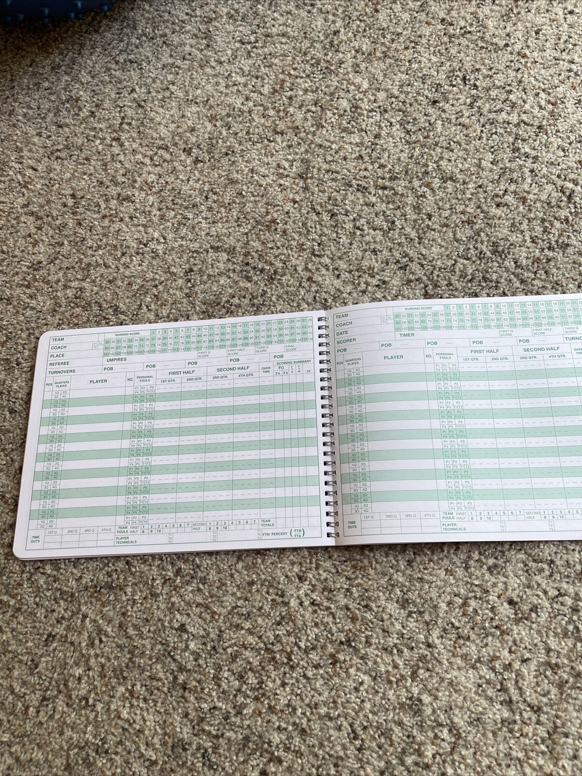 Markwort Mark V Basketball Scorebook (30 Games)