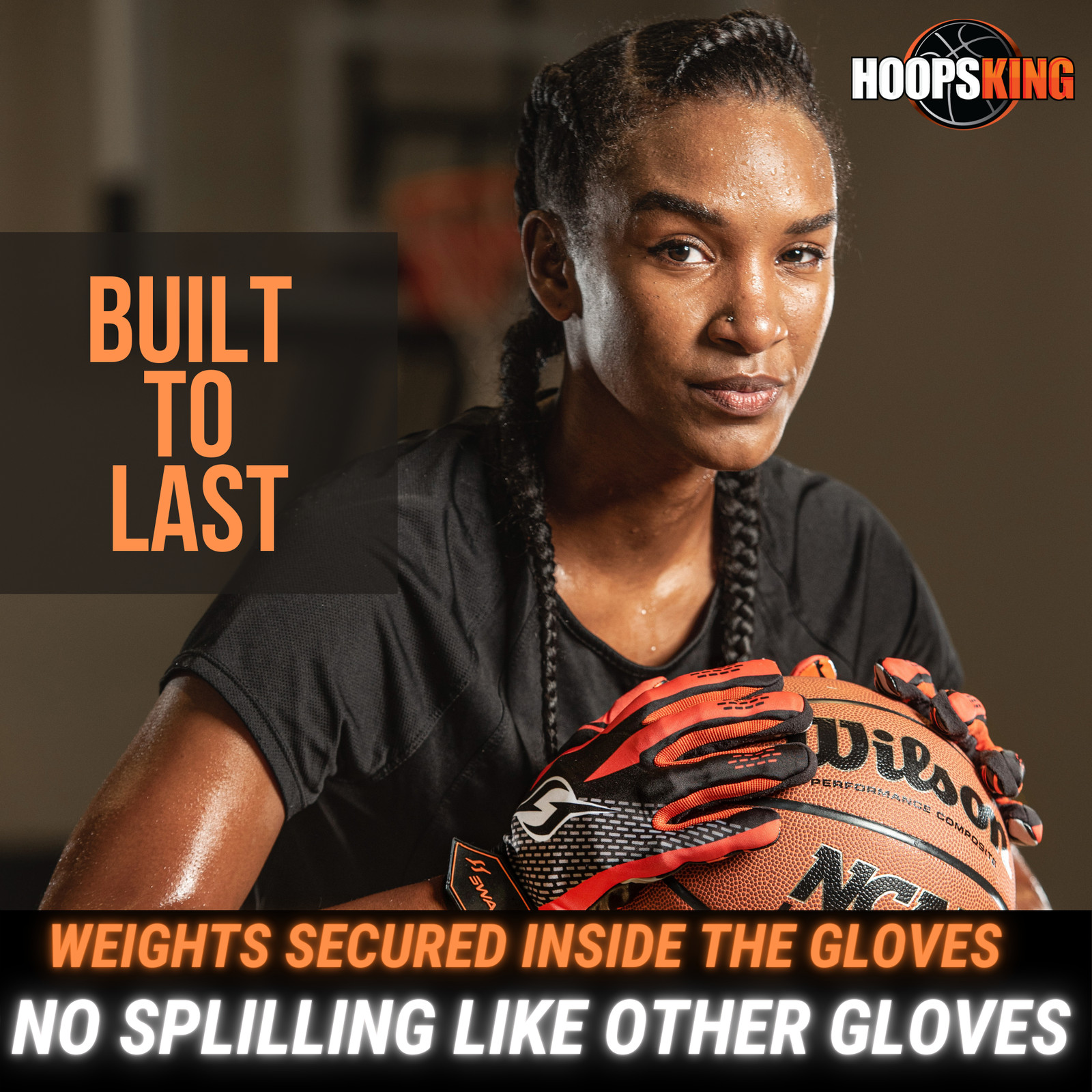 Hoop Handz Weighted Anti-Grip Basketball Training Gloves
