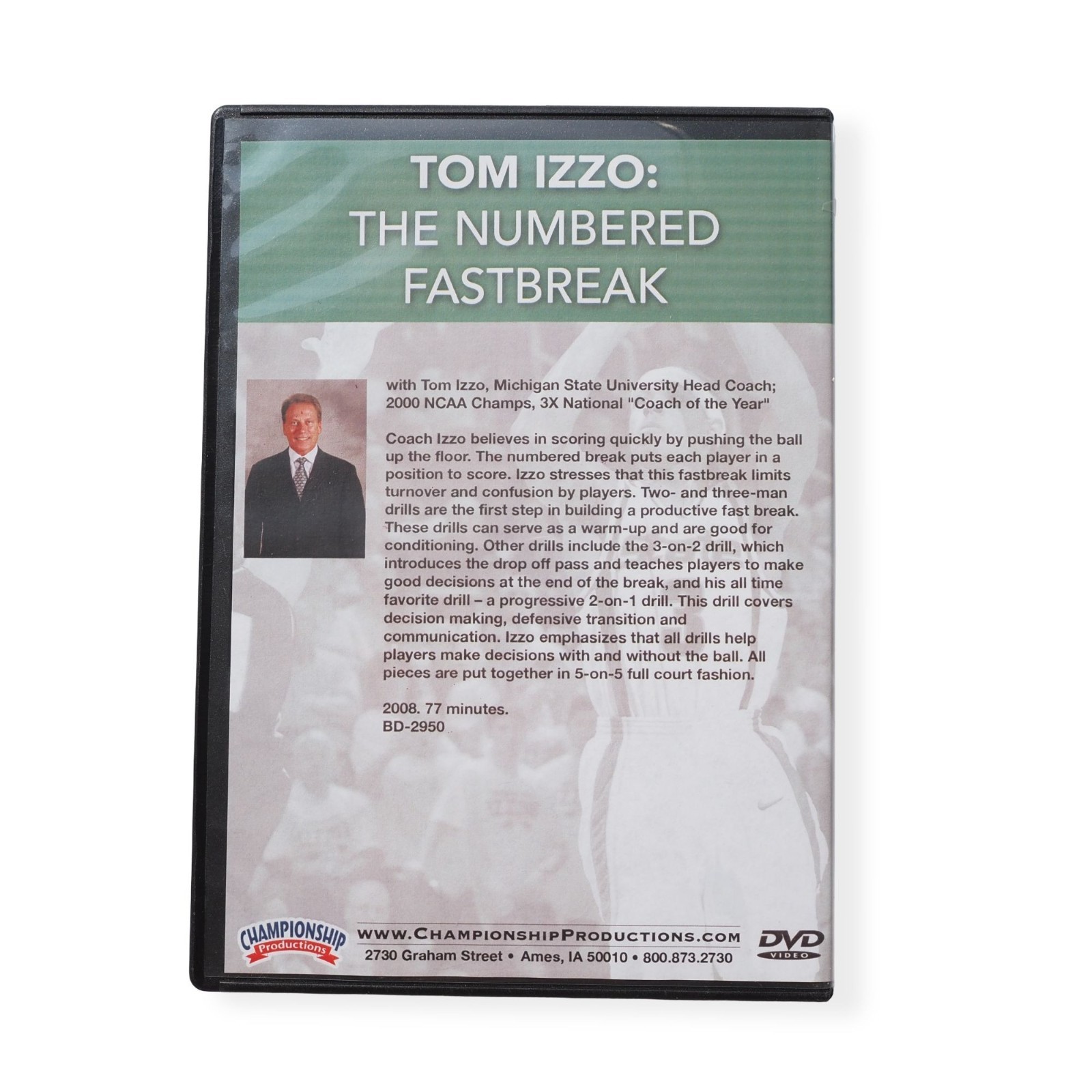 Championship Productions Tom Izzo: The Numbered Fastbreak DVD