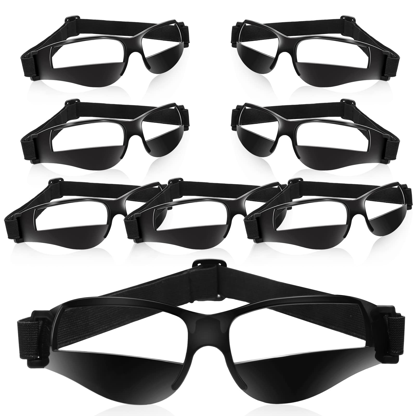 Adjustable Sport Training Glasses Black Basketball Dribbling Goggles 8PK