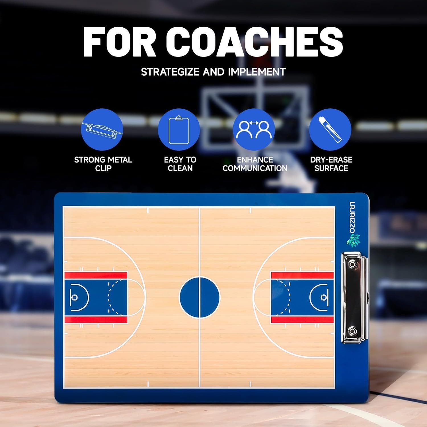 Basketball Dry Erase Coaches Clipboard, Basketball Clipboard for Coaches Double-