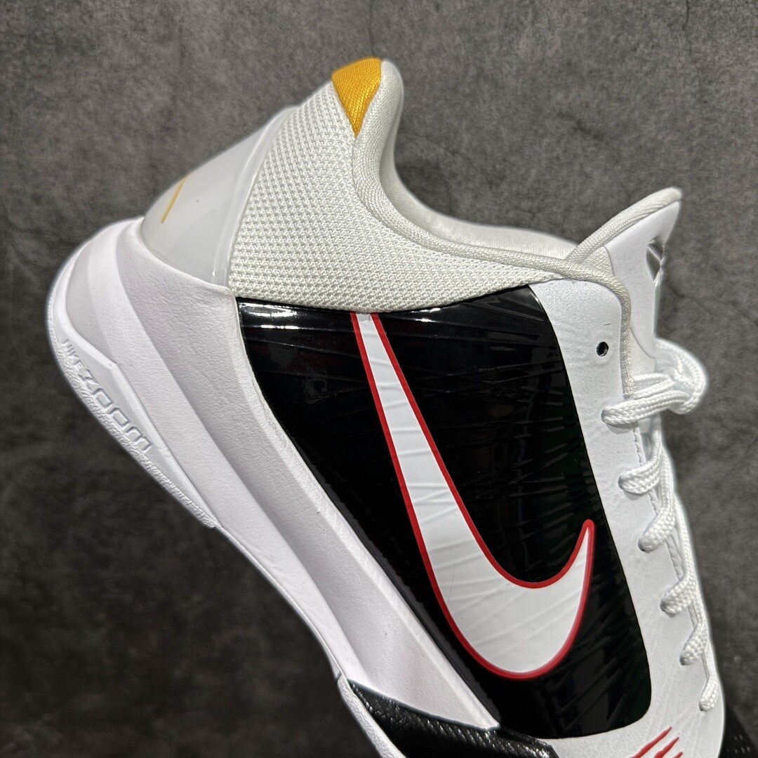New NK Zoom Kobe ZK5 “Bruce Lee” White Black CD4991-101 Athletic Shoes Authentic