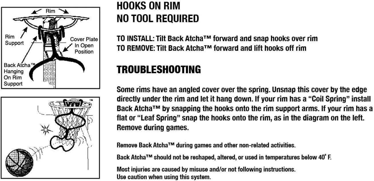 Back Atcha Basketball Training Aid – Efficient Ball Return for Solo Practice