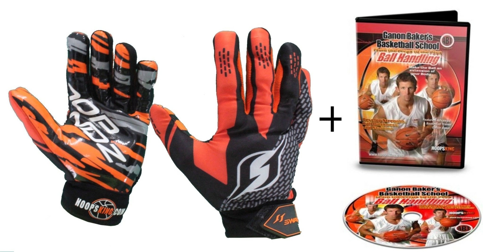 Hoop Handz Weighted Basketball Training Gloves w/ Ball Handling Drills DVD