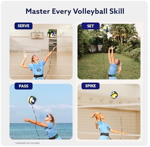 Volleyball Training Rebounder Aid – Solo Serve, Spike, Set & Pass Trainer for In