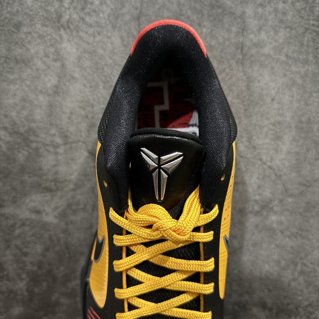 New NK Zoom Kobe ZK5 “Bruce Lee” CD4991-700 Yellow Mens Athletic Shoes Authentic