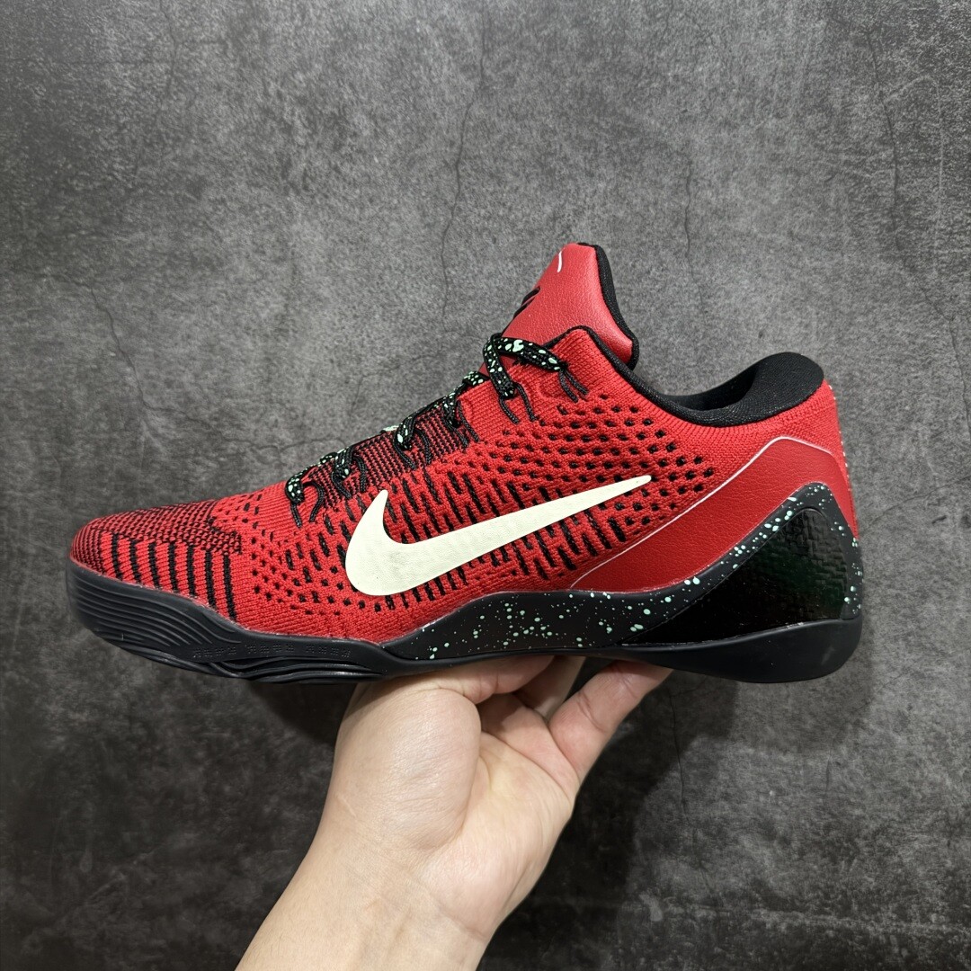 New NK Zoom Kobe 9 Elite Low Beethoven Red Mens Womens Athletic Shoes Authentic