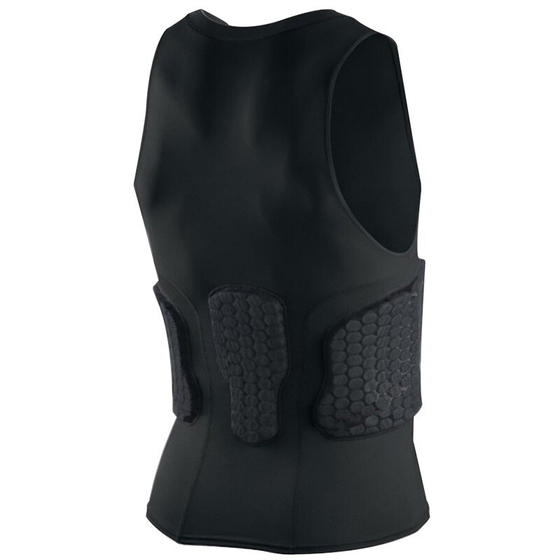 Man Anti-collision basketball Jersey Quick Dry Training Compression Padded Vest